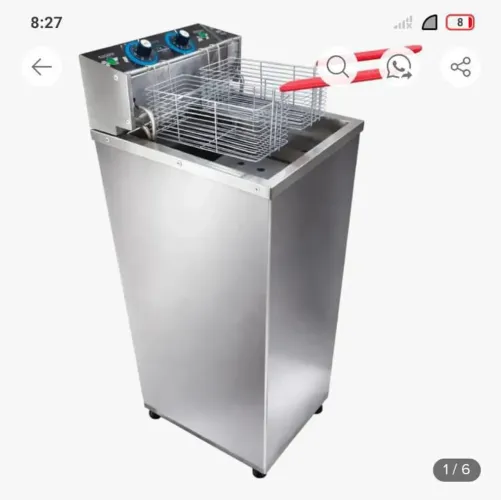 Fritadeira industrial 5000 w 26 litros água e pleo