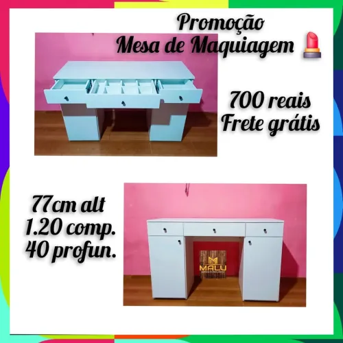 Promoção mesa de maquiagem