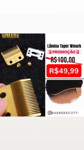 Lamina para maquina de cabelo e barbear