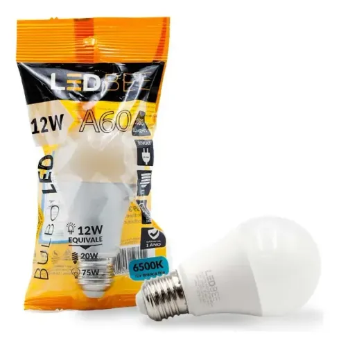 Lâmpada Bulbo 12W 6500k luz branca fria LED BEE