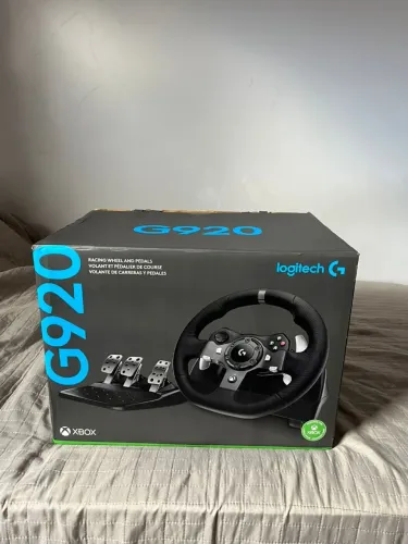 Volante Logitech G920 Driving Force para Xbox Series X|S, Xbox One e PC