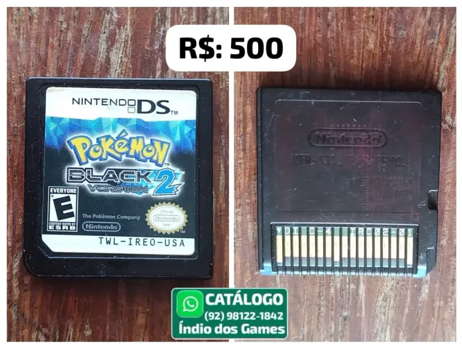 Pokemon Black 2 = R$: 500