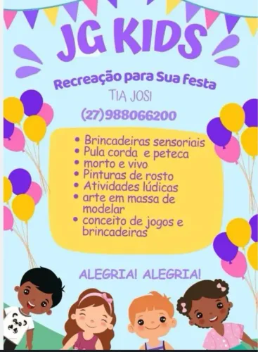 Recreação Infantil em toda Grande Vitória.