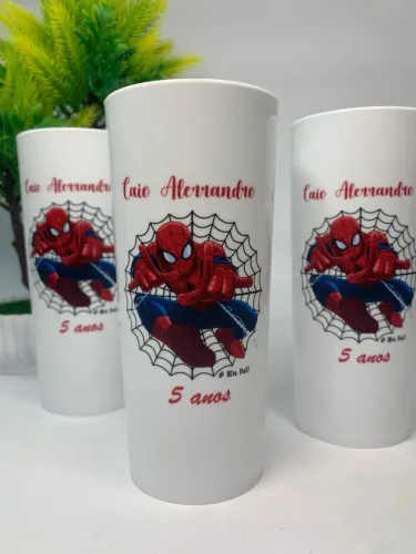 Copo long drink personalizado homem aranha 