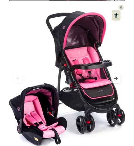 Carrinho e bebê conforto super conservado