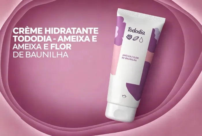CREME HIDRATANTE CORPORAL TODODIA AMEIXA E FLOR DE BAUNILHA