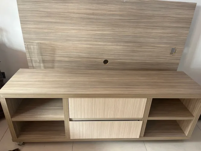 Balcão com painel em mdf 