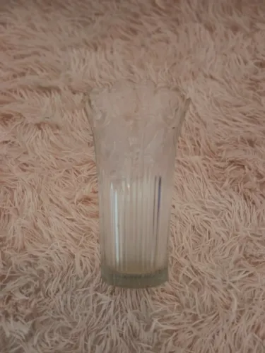 VASO CRISTAL LAPIDADO PEÇA VINTAGE