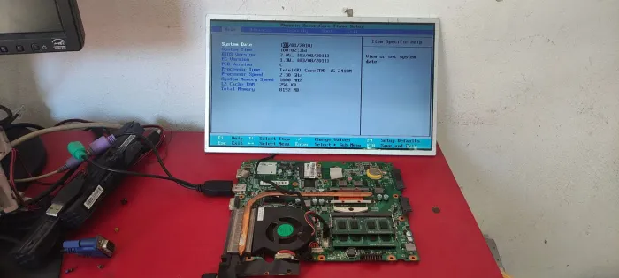 Placa mãe notebook + tela