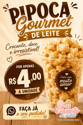 Pipoca gourmet