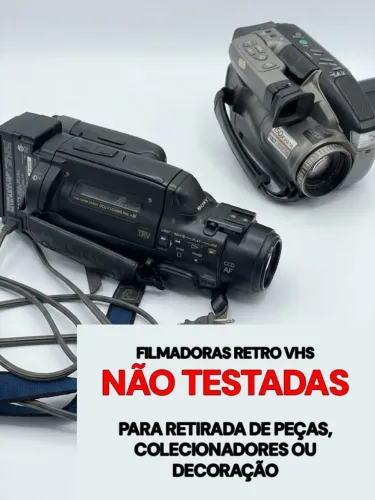 Filmadoras Retrô VHS (NO ESTADO)