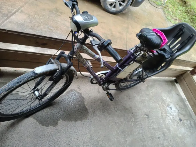 Bicicleta elétrica recarregável