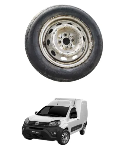 RODA COM PNEU 175/70 R14 FIAT FIORINO 2022 2023