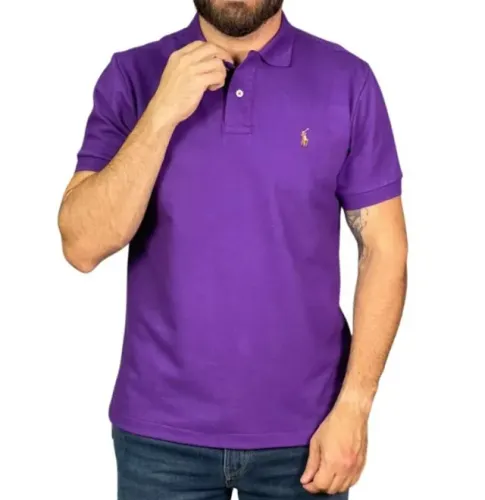 Camisa Polo Piquet Polo Ralph Lauren - Lilás - Tam. M