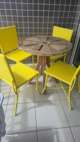 CONJUNTO PARA VARANDA / ÁREA GOURMET (4 LUGARES)