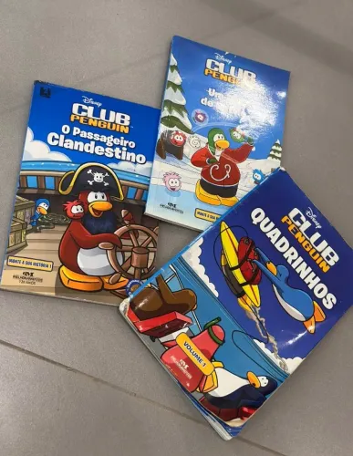 Kit 3 Livros do Club Penguin