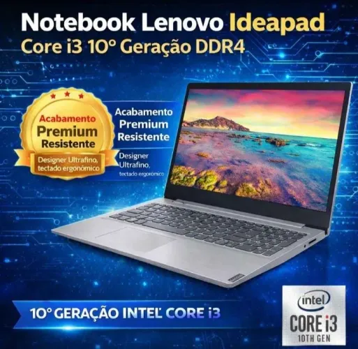 Notebook Lenovo Ideapad Core i3 10° Ger DDR4 (A pronta entrega)