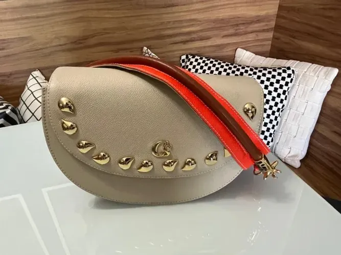 Bolsa de ombro bege