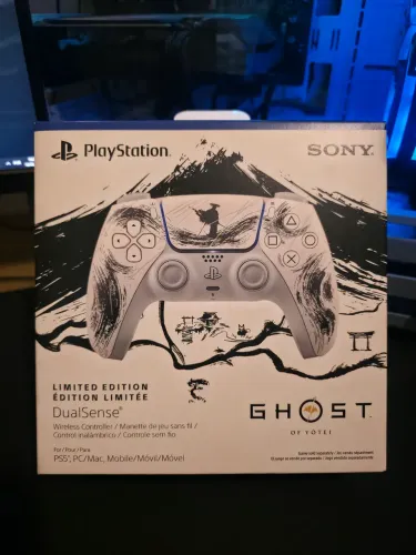 Controle Sem Fio DualSense PS5 Edição Limitada Ghost of Yotei - Item de Colecionador