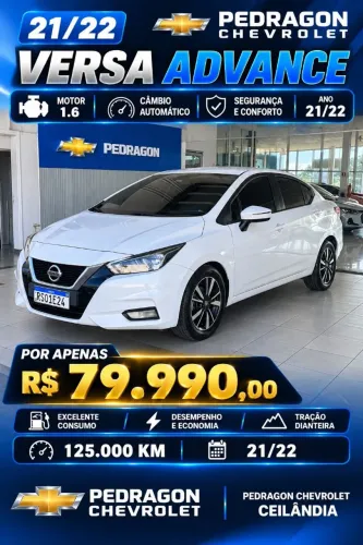 Nissan Versa Advance 1.6 16V Flex AUT 2022