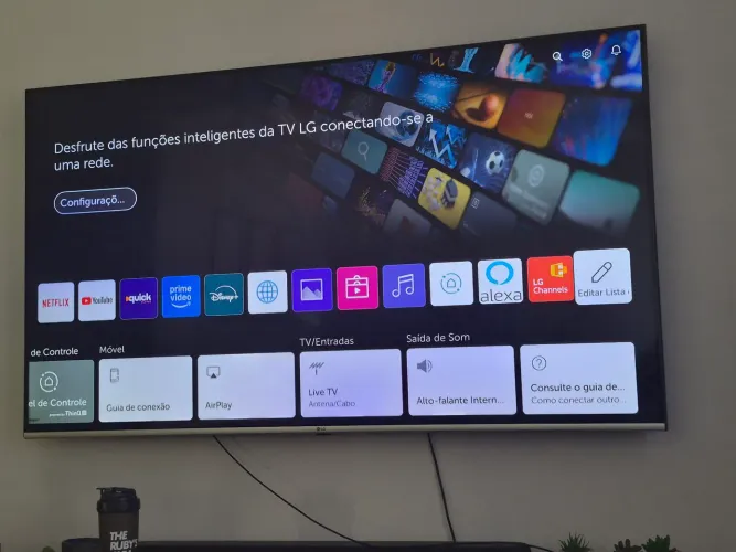 Smart tv LG 65" com controle smart magic