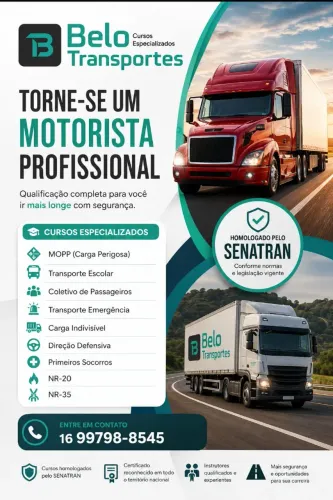 CURSOS PROFISSIONALIZANTES AUTORIZADO PELO SENATRAN