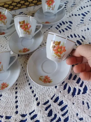 Xícaras de café porcelana pozzani 