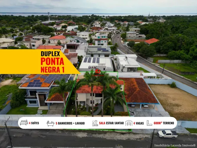 Ponta Negra I - Duplex com 4 suítes, 412 m² em Ponta Negra - Manaus - AM