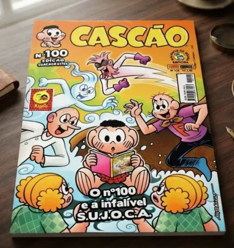 Revista do Cascão n° 100 Especial Capa Metalizada: Editora Panini, 2015 (nova, lacrada)