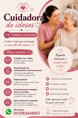 Cuidadora de idosos 