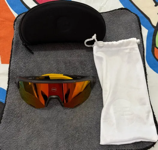 Óculos de Sol HB Edge R Matte Onyx/ Orange Chrome