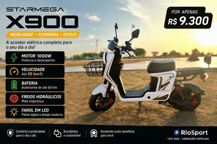 Moto Elétrica Statmega X900