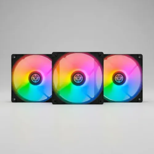 Kit 3 Fans Tgt Striker Rainbow 120mm - Tgt-stk3-blrbw