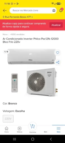 Ar condicionado 12k