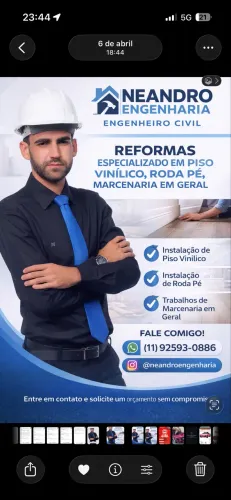 Engenheiro Civil CREA Ativo | Reformas e Acabamentos