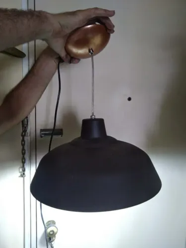 Lustre de Teto Preto 