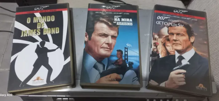 3 Fitas VHS - Coleção James Bond 