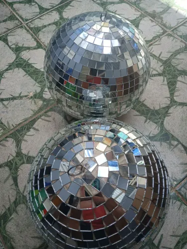 Par Globo Espelhado Dj Festa