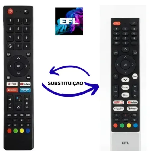 CONTROLE UNIVERSAL PARA TV EFL SMARTV PRONTA ENTREGA