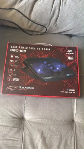 Base gamer para notebook nbc-100, inclinação ajustável(5 posições),baixo ruído