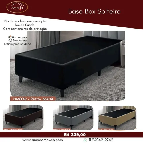 Base box Solteiro - à pronta entrega