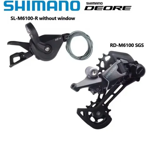 Kit shimano deore 12v câmbio e trocador