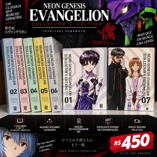Neon Genesis Evangelion Collector?s Edition 1 ao 7 Completo - JBC