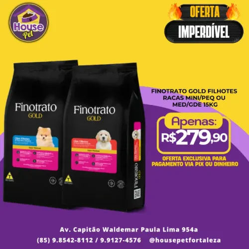 Racao Super Premium Finotrato Filhote 15kg