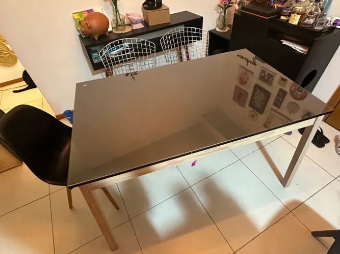 Mesa Tok&Stok Pinus/Preta