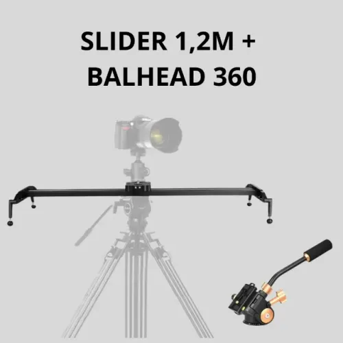 SLIDER 1,20m + CABEÇA BALLHEAD Q08S ? R$ 700,00