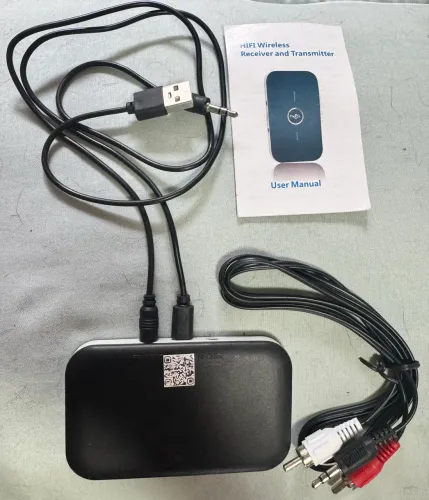 Receptor e Transmissor de Áudio Bluetooth 2 em 1. 