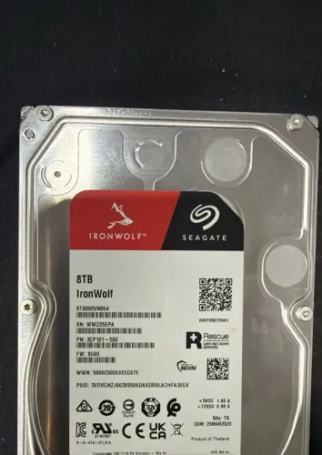 HD Seagate Ironwolf 8TB