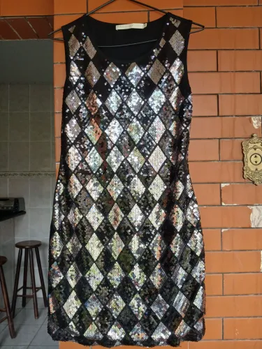 Vestido de Festa Lantejoulas