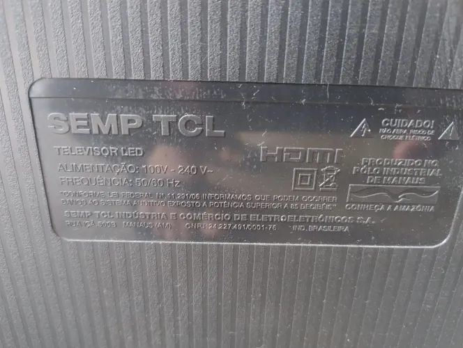 Tv TCL 50 polegadas trocar de peças